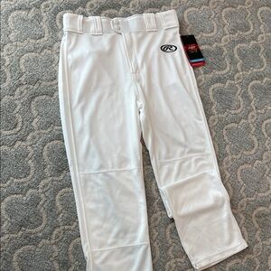 NWT Rawlings White Youth Baseball Pants